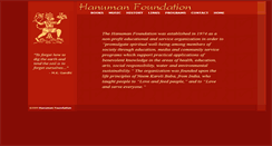 Desktop Screenshot of hanuman-foundation.org