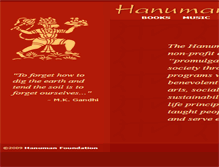 Tablet Screenshot of hanuman-foundation.org
